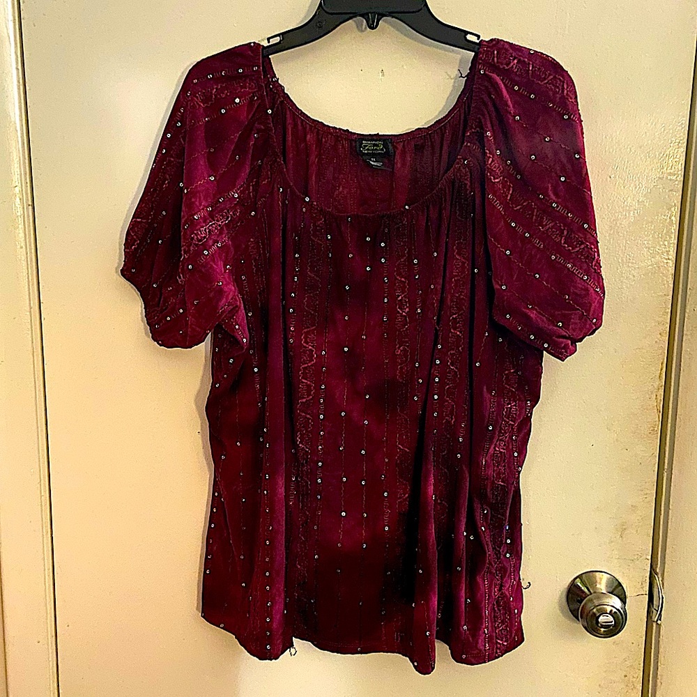 Shannon Ford Baggy Red Top